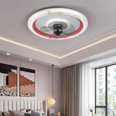 Blue Ceiling Fan for Bedroom Pendant Light - Clowas